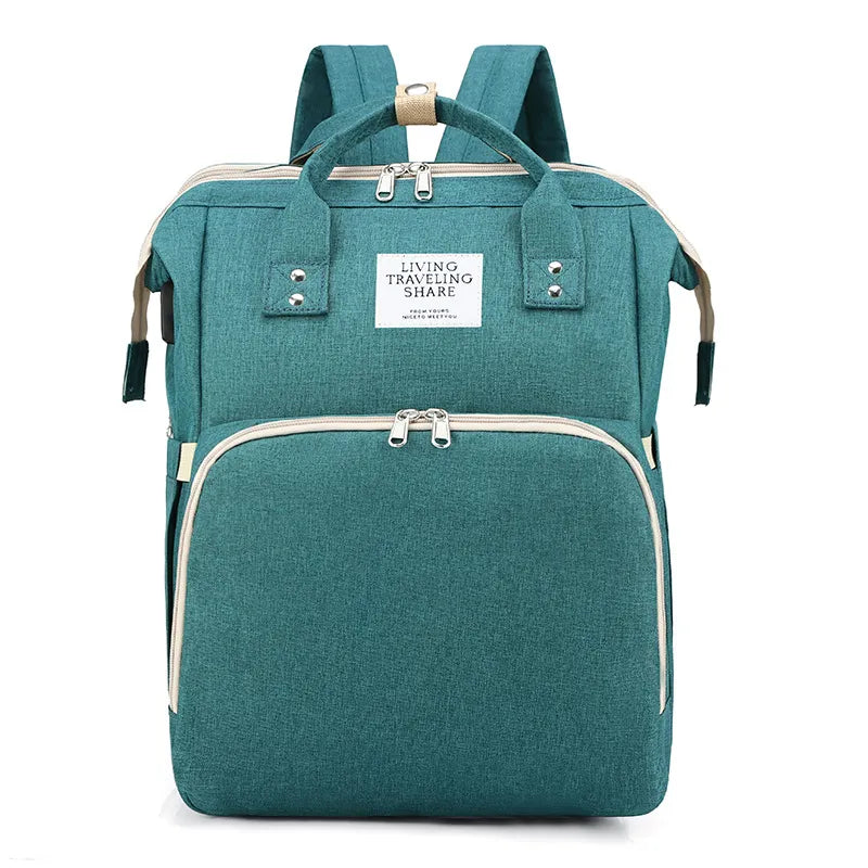 Large-Capacity Mommy Bag – Stylish Waterproof Backpack for Busy Parents
