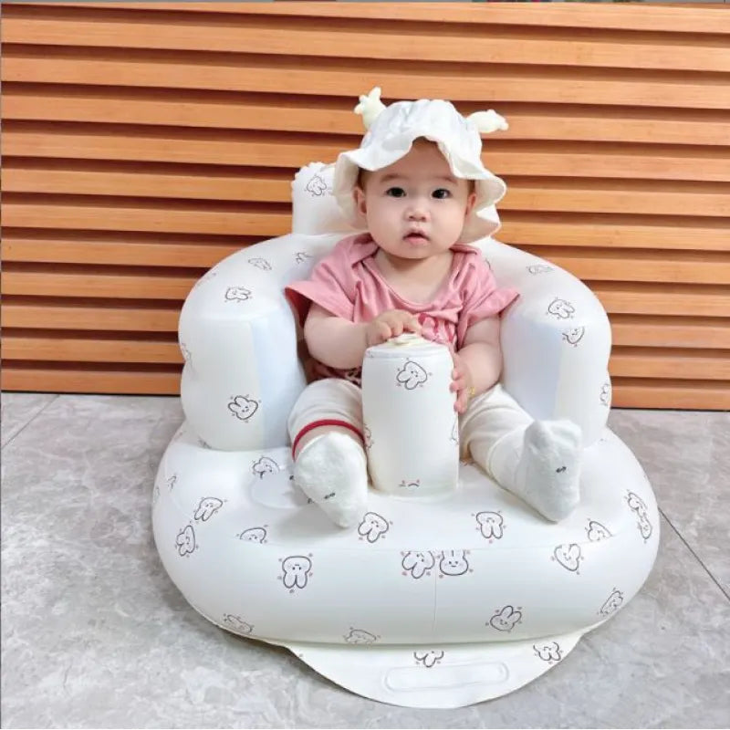 Inflatable Baby Chair – Safe & Portable Seat for Dining & Bath Time
