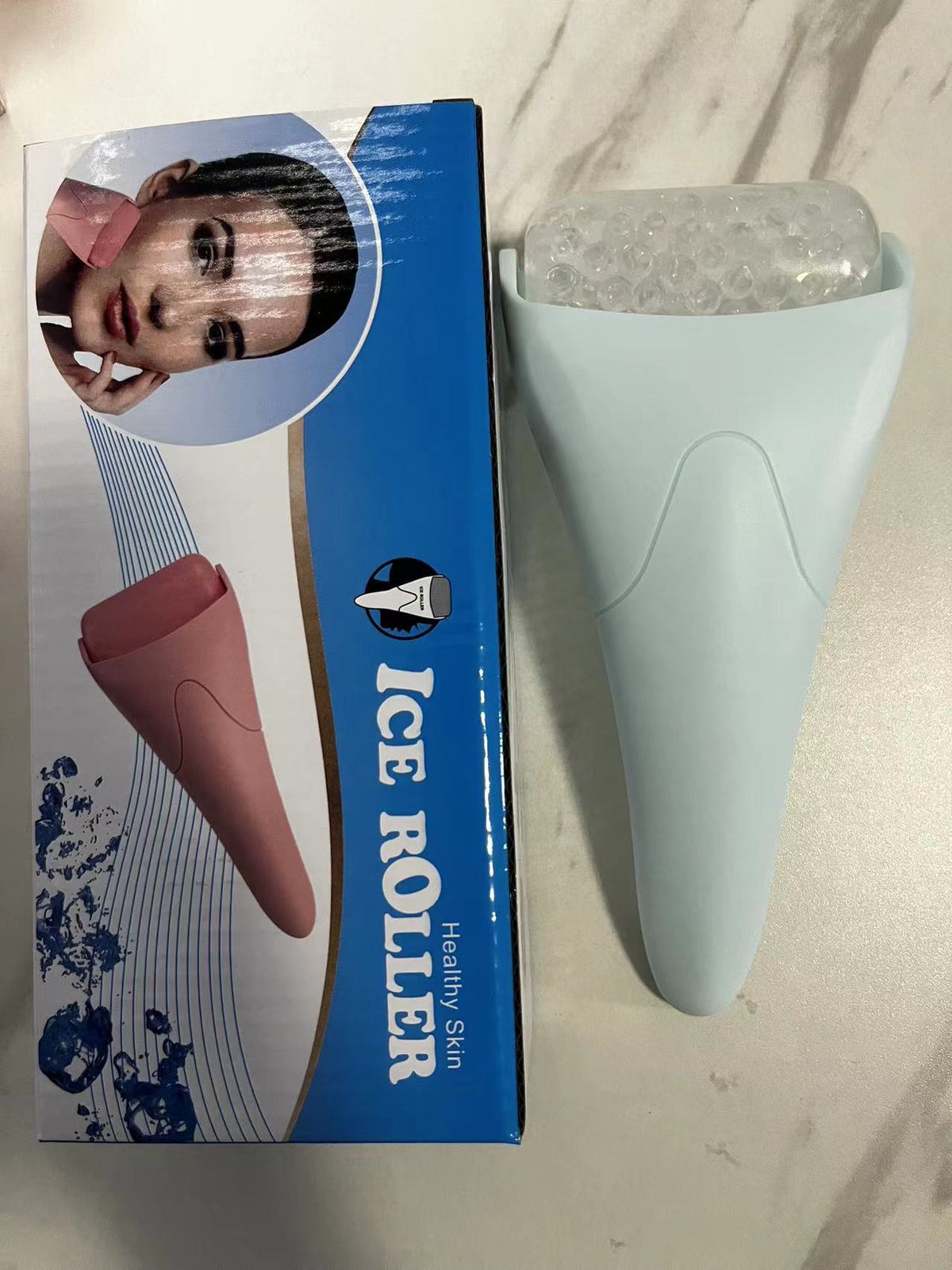 Ice Roller Face Massager – De-Puff, Lift & Brighten Your Skin