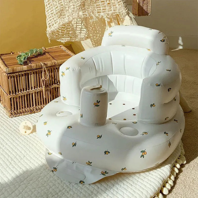Inflatable Baby Chair – Safe & Portable Seat for Dining & Bath Time