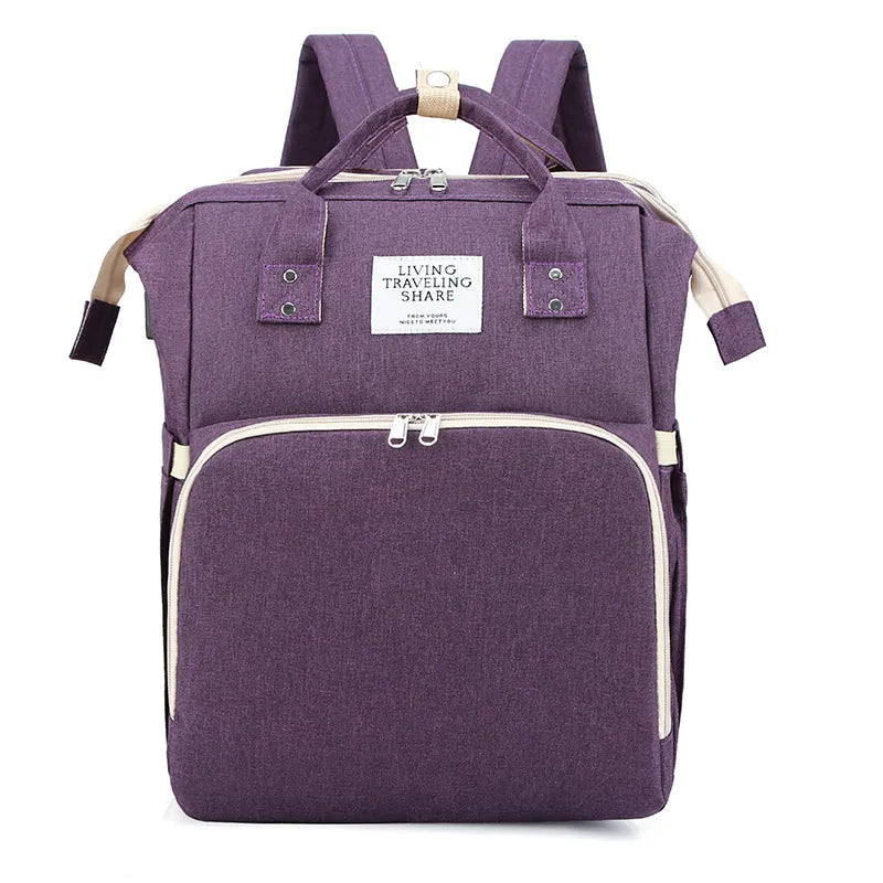 Large-Capacity Mommy Bag – Stylish Waterproof Backpack for Busy Parents