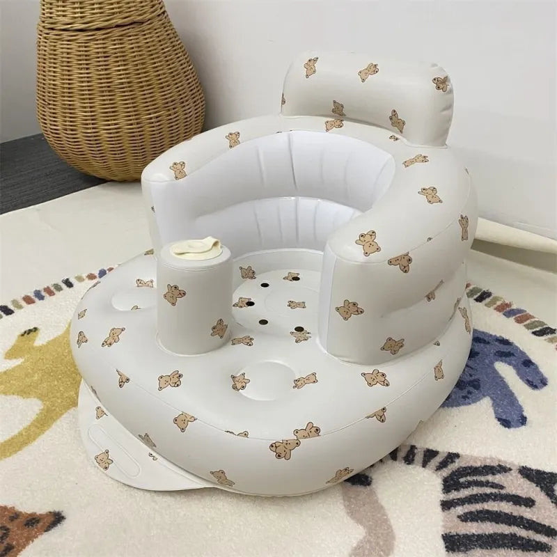 Inflatable Baby Chair – Safe & Portable Seat for Dining & Bath Time