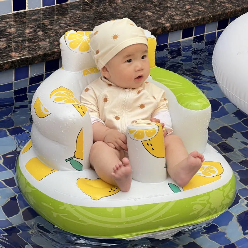 Inflatable Baby Chair – Safe & Portable Seat for Dining & Bath Time